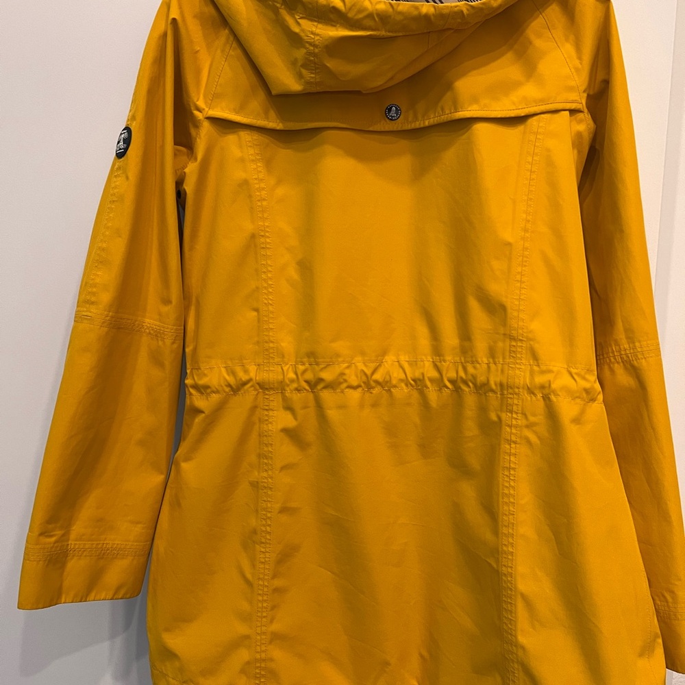 Barbour Yellow Waterproof Hooded Jacket - Picture 2 of 4